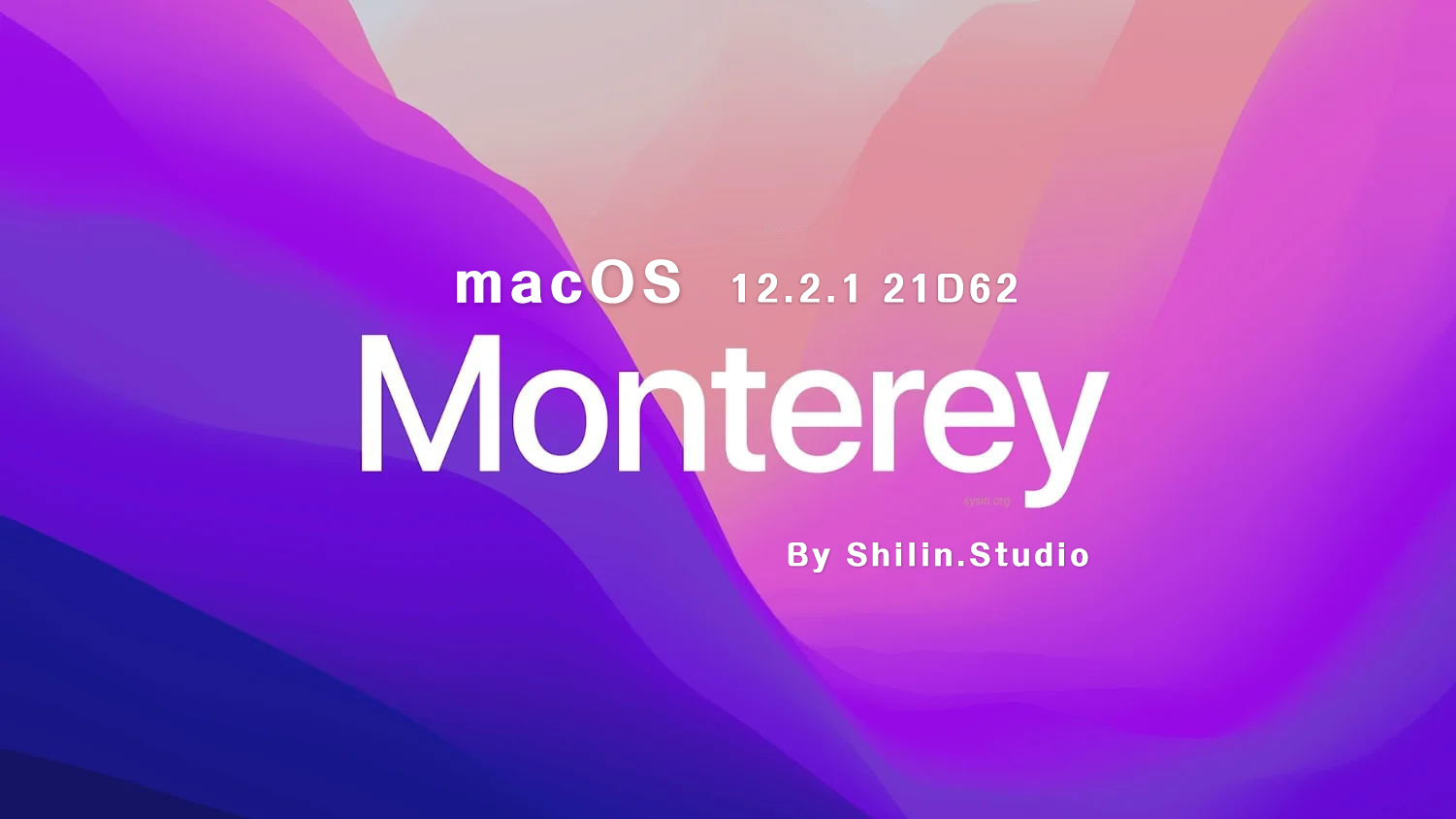 [macOS]macOS_Monterey_12.2.1_21D62_Shilin_Studio.rar可引导可虚拟机安装镜像包